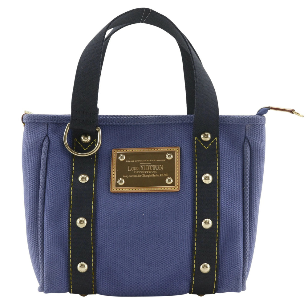 Louis Vuitton Cabas Top Handle Bag Antigua Canvas Hippo Purple